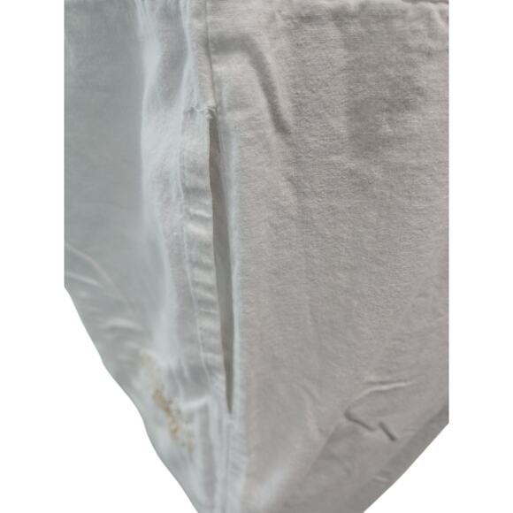 Yoga Harrem Pants White Elastic Waist 100% Cotton Made in India M - Picture 5 of 8